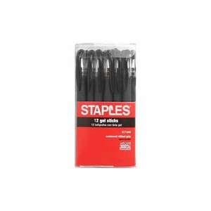     Gel Stick Pens, Medium Point, Black