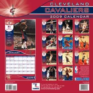  Cleveland Cavaliers 2009 12 x 12 Team Wall Calendar 