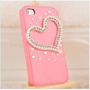  Dream Love Hard Case for Iphone4,diamond Drill Shell Love 