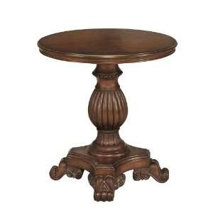   : Round Carved Pedestal Table   Stein World 65219: Furniture & Decor