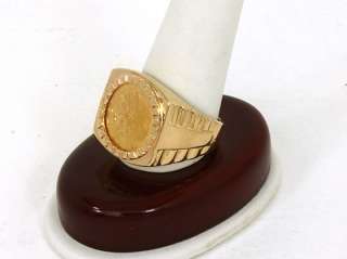ESTATE 14K GOLD & $2.5 INDIAN HEAD GOLD COIN RING   1929  