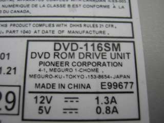 Pioneer Internal 12X DVD ROM Drive Model DVD 116SM  