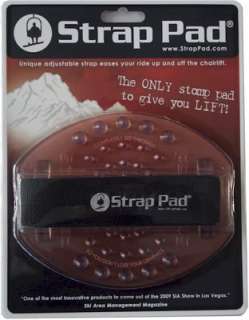 Strap Pad  Snowboard Stomp Pad StrapPad Clear Traction Foot Rest 