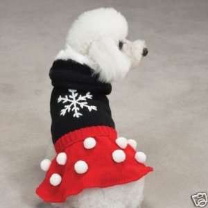 East Side Collection Knit Snowflake Dog Dress XX SMALL:  