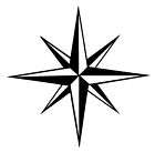 NAUTICAL STAR #2 STICKER DECAL FOR CAR, TRAILER, 4WD