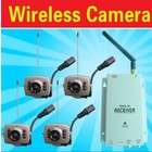   Cameras _ 4 Wireless Security Color Camera IR Night CCTV 2.4GHz Ms0027