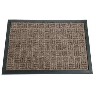 Rubber Cal Wellington Area Rugs 4x6 Feet   Brown Floor Mat at  