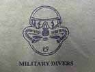 USMC FORCE RECON T SHIRT/ MILITARY DIVER T SHIRT/ MCD  