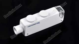   Handheld 160X 200X Zoom LED Lighted Pocket Microscope White New  