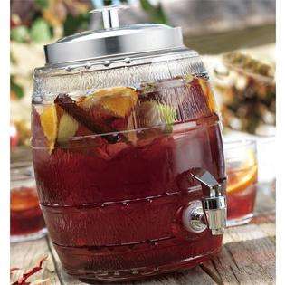 Home Essentials Brew Glass Barrel Drink Dispenser with Spout at  