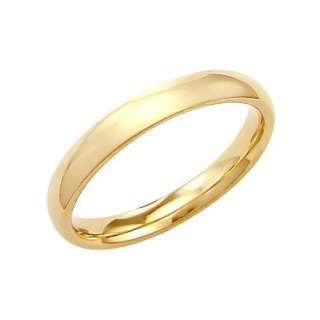   Anthony Technibond 2mm Plain Band Ring 14K YELLOW GOLD Clad Silver