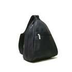 Le Donne Leather Leather Womens Sling Backpack   Color Black