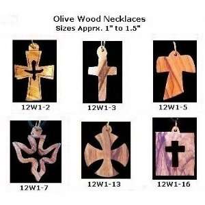  Small Olive Wood Necklaces