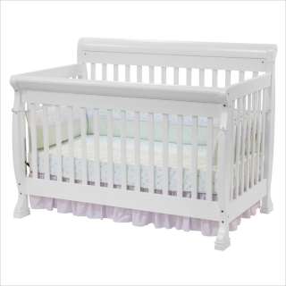 DaVinci Kalani 4 in 1 Convertible Wood Baby w/ Toddler Rail White Crib 