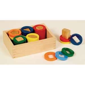  Geometric Counting Cylinders  Guidecraft Toys & Games