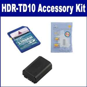  Sony HDR TD10 Camcorder Accessory Kit includes: KSD2GB 