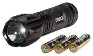 Dorcy 80 Lumen, LED Aluminum Flashlight, Uses 3 AAA  