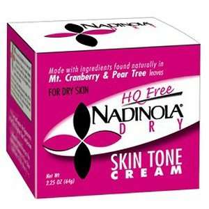 Nadinola HQ Free Dry Skin Tone Cream For Dry Skin 2.25 Oz pack of two 