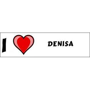 Love Denisa Bumper Sticker (3x12)  SHOPZEUS Computers & Electronics 