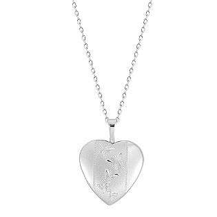 16MM Butterfly Sterling Silver Heart Locket  Jewelry Sterling Silver 