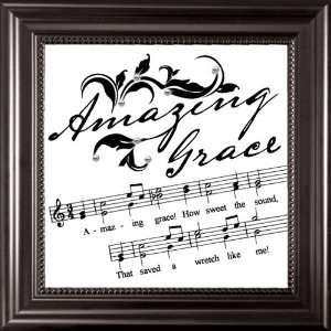  Amazing Grace Sheet Music   Framed Glass Sentiments