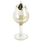   Tuscan Winery White Wine in Clear Cocktail Glass Christmas Ornament