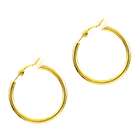 WMU Charlines Clip On Hoop Earrings   Gold, Large