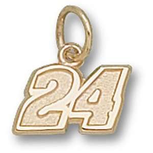 Gold Plating 24 Jeff Gordon #24 NASCAR Charm