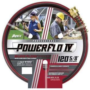 Apex® Powerflo® IV Commercial Garden Hose  120ft  Lawn & Garden 
