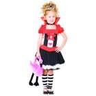   By Leg Avenue Queen Child Costume / Black/Red   Size X Small (3 4