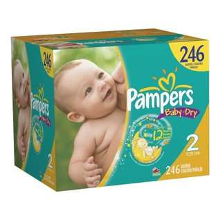 Pampers Baby Dry Diapers Economy Pack Plus, Size 2, 246 Count at  