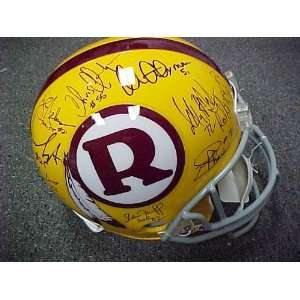  Autographed Full Size Helmet By 16 (70 Greatest)