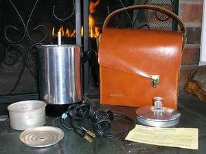 Vintage Percolator Coffee Pot KoffeeKit Travel Set w/ Case  