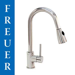 FREUER Brushed Nickel Stainless Steel Kitchen Faucet  