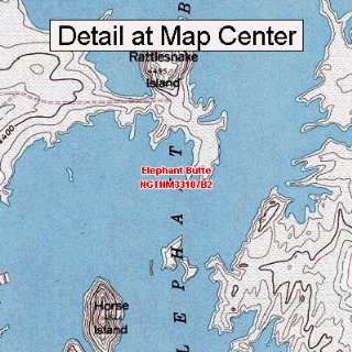  USGS Topographic Quadrangle Map   Elephant Butte, New 