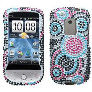  Bubble Diamante Protector Cover for HTC Hero Cell Phones 