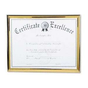   Channel Easel Back Document Frame Blank Certificate
