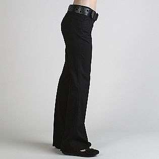   Wide Belted Boot Cut Twill Pants  Bebop Clothing Juniors Pants