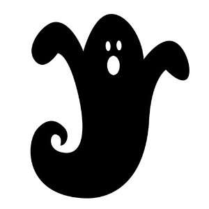 Ghosts Plastic Silhouette Cutout Assortment: Health 