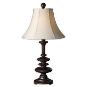  Uttermost 33.5 Inch Arnett Lamp In Heavily Rustic Brown 