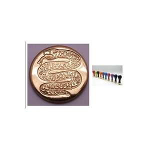  Mini Wax Seal Stamp with Ceramic Handle   Snake Arts 