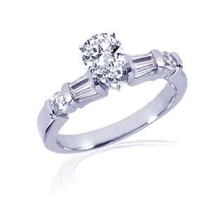   Pear Shaped Diamond Engagement Ring SI2 E EGL: Fascinating Diamonds