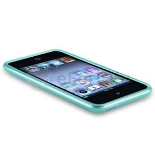 Blue Skin TPU Rubber Silicone Case Cover for Apple iPod Touch iTouch 