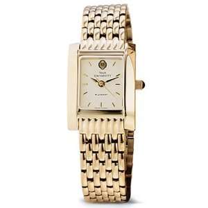   Womens Swiss Watch   Gold Quad Watch with Bracelet: Sports & Outdoors
