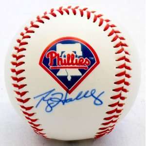  Signed Roy Halladay Phillies Logo Ball   GAI   Autographed 