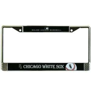  Chicago White Sox   Logo Metal License Plate Frame MLB Pro 