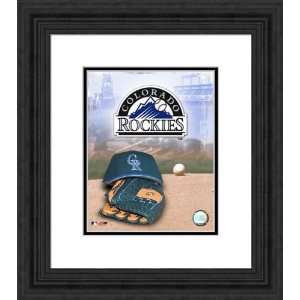  Framed Logo/Cap Colorado Rockies Photograph: Sports 