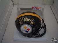 Rocky Bleier AUTO Pittsburgh Steelers Mini Helmet JSA  