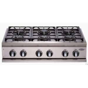   Gas Rangetop with 4 Sealed Dual Flow Burners and 18,000 BTU Grill