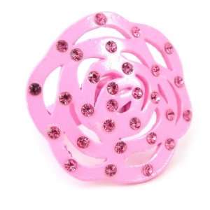  Ring french touch Camélia pink. Jewelry